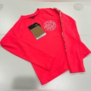 The North Face Girls XS Size 6 Amphibious Long Sleeve Sun Tee Kids Hot Pink NWT